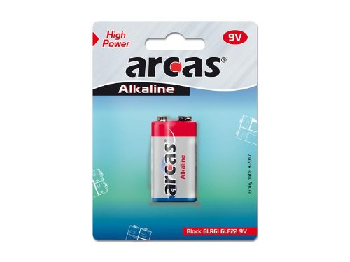 Batterie Arcas Alkaline 9V Block 1 St. Batterie Arcas Alkaline 9V Block 1 St.