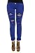 41YiU9xlzAL. SL75  Machine Blue Destroyed Skinny Jeans