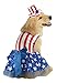 Rubie's 4th of July Pet Costume, Small, Patriotic Pooch Girl