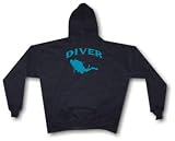 DIVER Logo Men's Hoodie Sweat Shirt Small thru 4XL