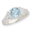 Sterling Silver Blue Topaz Ring
