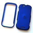 Motorola CLIQ MB200 T-Mobile Rubberized Snap On Protector Hard Case Blue