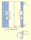 MIWA LDSP　段付L型フロントプレート LDA-FTL2 右勝手　シルバー