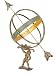 Outdoor Living : Large Solid Brass & Iron Hercules Sundial ~ Garden Decor
