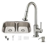 UPC 849922000107 product image for VIGO VG15339 All in One 32-inch Undermount Stainless Steel Kitchen Sink and Fauc | upcitemdb.com