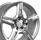 Wheel1x - AMG Style Replica Wheel with Machined Face Fits Mercedes Benz - Silver 17x8