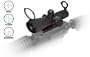 NcStar 3-9 X 42 Rubber Compact with Red Laser/Green Lens Blue Illuminated Rangefinder Scope with Quick Release