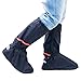 Whose Lemon Thicken PVC Reusable Zippered Women Men High Boots Waterproof Shoes Cover Rain/Snow Proof Shoes Covers Slip-resistant Wear-resistant Foldable Shoes Cover For Mortocycle Garden Hiking Camping Climbing Outdoor Activities XXL