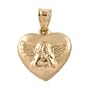 10k Yellow Gold Angel in Heart Charm