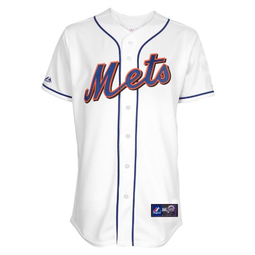 MLB New York Mets Daniel Murphy White Home Short Sleeve 6 Button Synthetic Replica Baseball Jersey Spring 2012 Men's MLB New York Mets Daniel Murphy White Home Short Sleeve 6 Button Synthetic Replica Baseball Jersey Spring 2012 Men's