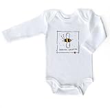 Scott meets Lilly 200-204 - Baby-Body Langarm mit Motiv Biene im Geschenkkarton, Öko-Tex Standard 100, Babyklasse 1, 100% Baumwolle