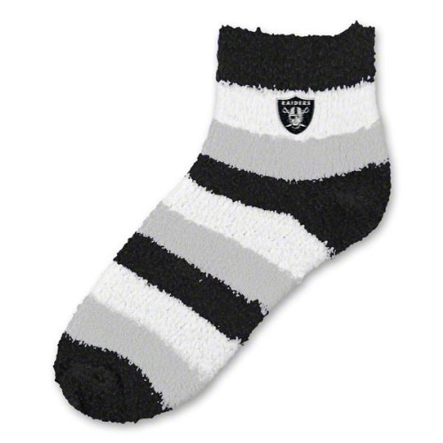 Oakland Raiders Women's Pro Stripe Sleep Soft Socks