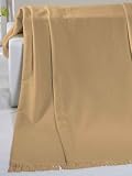 bocasa by biederlack 504012 biederlackborbo 52001 Decke Cotton Cover kamel circa 100 x 200 cm 60% Baumwolle 40% Dralon