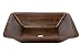 Premier Copper Products LREC19DB Hammered Copper Bathroom Sink, Oil Rubbed Bronze