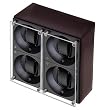 Swiss Kubik Leather Watch Winder for Four Watches