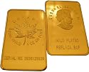 Lot of 50 - 1 Troy Ounce Canadian Maple Leaf Gold Bars - Replica