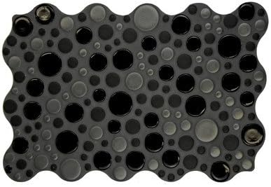 Eon 12" x 8" Ceramic Wall Tile in Black (Set of 18)