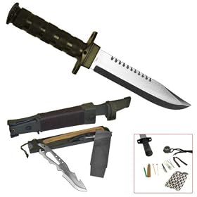 Jungle King 14 Inch Hunting Knife with Nylon Sheath by 