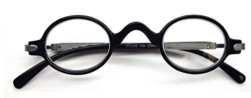The Professor Vintage Style Reading Glasses, 1.50, Black