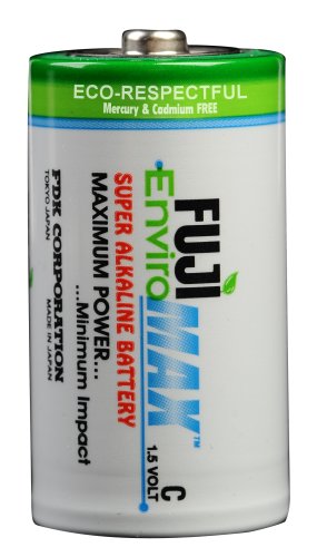 Fuji EnviroMAX EC-C2 Super Alkaline C Battery 2 Pack