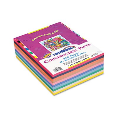 Rainbow-Super-Value-Construction-Paper-Ream-45-lb-9-x-12-Assorted-500-Sheets-Sold-as-1-Ream Rainbow-Super-Value-Construction-Paper-Ream-45-lb-9-x-12-Assorted-500-Sheets-Sold-as-1-Ream