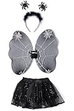 4 Different Themes Toddler Girl's Dress-Up or Costume Wing & Tutu Sets