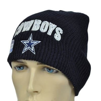 NFL Dallas Cowboys Soft Knit Beanie Toque Hat Navy Blue White Womens Ladies Girl
