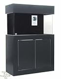Clear-for-Life Rectangle 75 Gallon Acrylic Aquarium (Black) w/ LS Black MDF Stand & Canopy