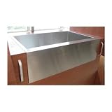 Buy 33 x 21 Zero Radius Stainless Steel Farmhouse Kitchen Sink by Water Creation
