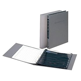 【クリックで詳細表示】フジカラー スライドファイル ファイル＋ファイリングシート RFバインダー 35スリーブ グレー