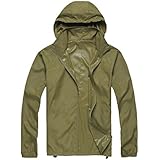 FUNOC Unisex Womens Ladies Outdoor Cycling Hiking Waterproof Windproof Coat Jacket