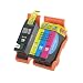 2-Pack Compatible Dell Series 21 Y498D (GRMC3) Black and Y499D (XG8R3) Color Printer Ink Cartridge SET for Dell All-In-One Printers P513w P713w V313 V313w V515w V715w (1 Black and 1 Tri-Color)