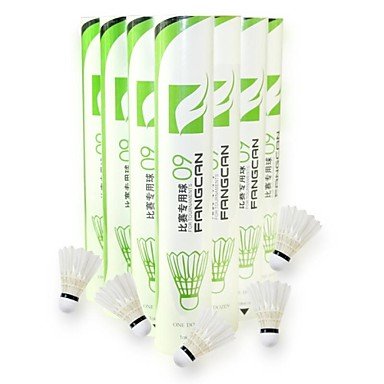 Mingming 12 pieces Fangcan Cigu Duck Feather Professional Competition Tournament Shuttlecock