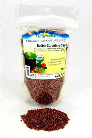Organic Radish Sprouting Seeds -1 Lbs - Handy Pantry Brand - Radish Seed for Sprouting Sprouts Cooking SoupB0010XPMKE