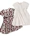 Greendog Baby Girl Printed Knit Dress Egret 18 months