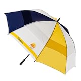 Totes Sunguard Golf Umbrella - Blue/ Yellow/ White