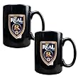 Real Salt Lake Soccer 2pc Black Ceramic Mug Set - Primary Team Logo MAJOR-LEAGUE-SOCCER Soccer