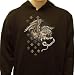 Flying Eagle Sweatshirt, Brave Is Free Fleur De Lis Old School Tattoo Hoodie