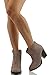 Soda Women's Albert Faux Suede Cowboy Pull-Tab Stacked Heels Ankle Booties