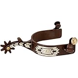 Weaver Leather Men's 25-7655 Spur with Engraved German Silver Trim