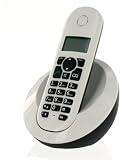 Telefunken - TB101 - T&eacute;l&eacute;phone sans fil DECT - Afficheur alphanum&eacute;rique - Identification de l'appelant - Horloge / Alarme - Blanc