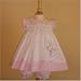Pretty in Pink Hand Smocked "Roses and Gingham" Sun Dress Set- 3m-6m-9m-12m-18m-24m