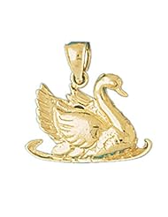 CleverEves 14K Gold Pendant Swan 5.1 - Gram(s)