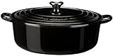 Le Creuset - Tradition - cocotte en fonte - basse - noir ébène - 24cm - 21052241402460