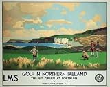 Golf In Northern Ireland by Wilkinson Art Print Poster