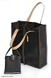 Leather bag, 'City Chic in Dark Brown'