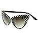 zeroUV® - Polka Dot Cat Eye Womens Mod Fashion Super Cat Sunglasses