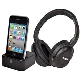 Exclusive Pyle PIH20 UHF Wireless Headphones with iPhone/iPod Dock Transmitter and Aux Input By Pyle (New)