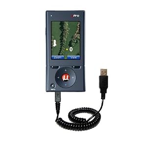 Coiled Usb Cable For The Upro Upro Golf Gps With Power Hot Sync And Charge Capabilities - Uses Gomadic Tipexchange Technology