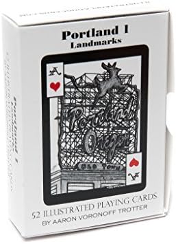 Portland, Oregon Landmarks Illustrated Playing Cards by Aaron Voronoff Trotter